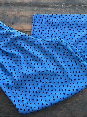 Zara Womens Blue Polka Dot Bottoms